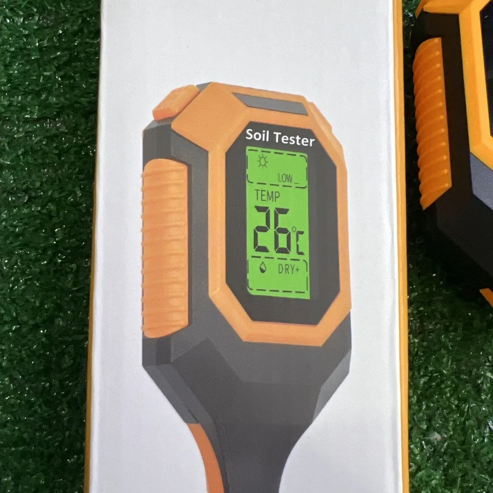 4 in 1 LCD Digital PH Soil Tester Water Moisture Temperature Sunlight Test Meter
